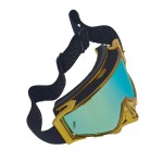 Ski, snowboard, motorcycling, cycling goggles, unisex, bright gold frame, multicolor lens, O11GBMN